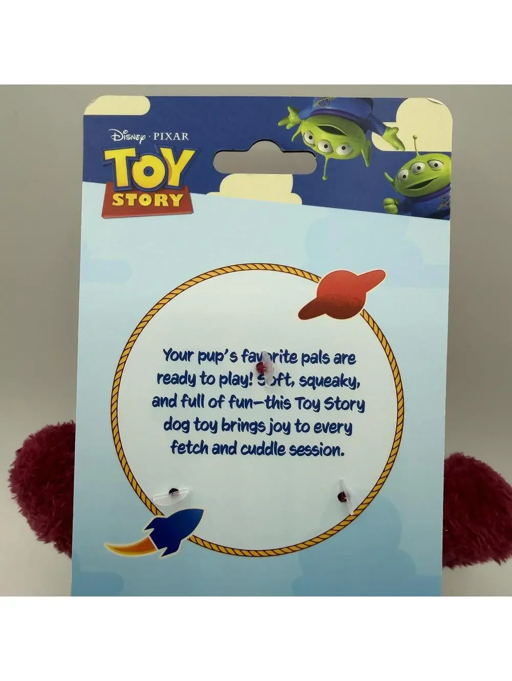 Dog Toy Squeaker Plush Disney Pixar Toy Story Lotso Huggin Bear Squeaky NEW